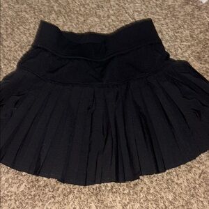 Avocado Black Mini Skater Skirt